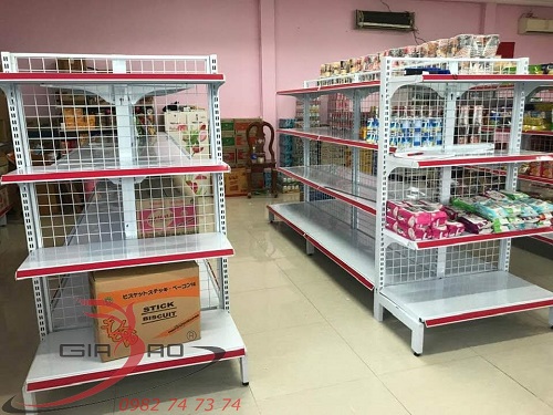 Kệ Siêu Thị Đôi Lưng Lưới